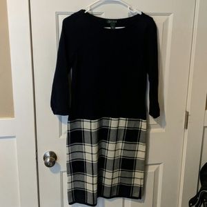 Ralph Lauren Plaid Sweater Dress